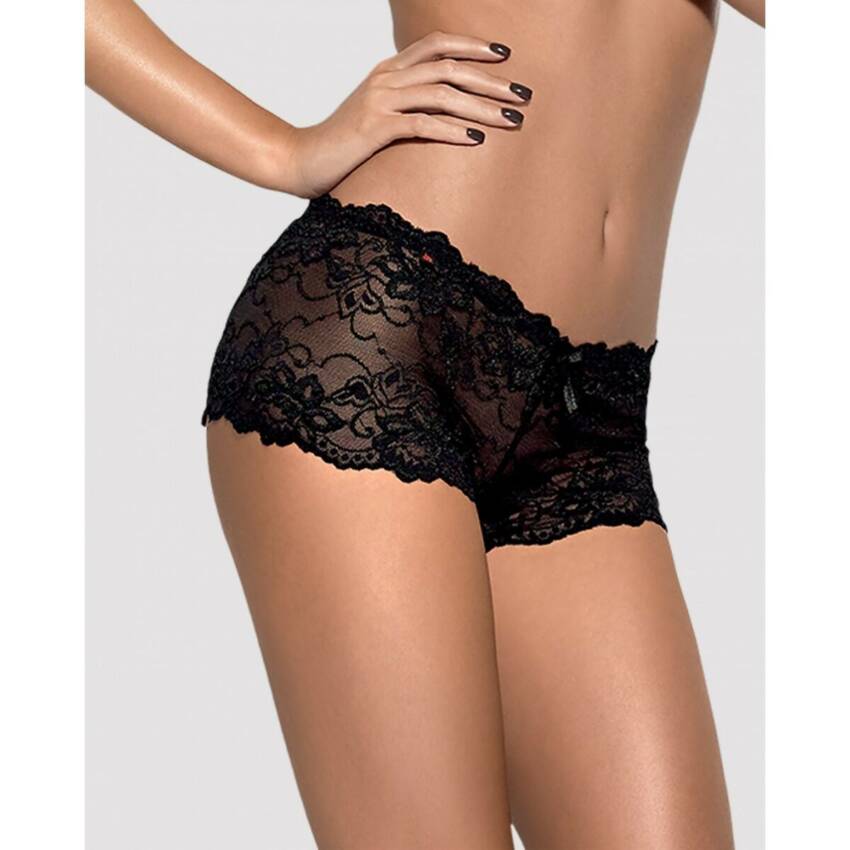 Culotte Obsessive Idilia Negro S/M Encaje - Imagen 2