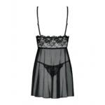 Picardías y Braga Idillia Obsessive Idillia babydoll Negro XXL/XXXL - Imagen 5