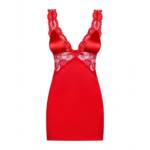 Chemise y Tanga Secred (S/M) Obsessive Secred chemise Rojo - Imagen 5