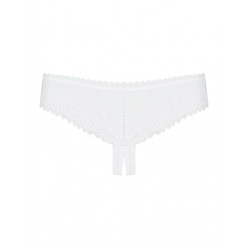 Bragas Blancas con Encaje Alabastra Obsessive OBS-8208991-S/M-OLD S/M Blanco - Imagen 5