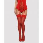 Medias con Liguero Obsessive OB1489 Rojo L/XL - Imagen 3