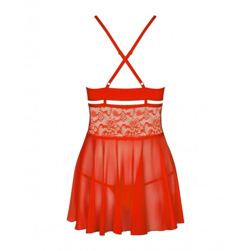 Picardías Obsessive Rojo XXL/XXXL - Imagen 4