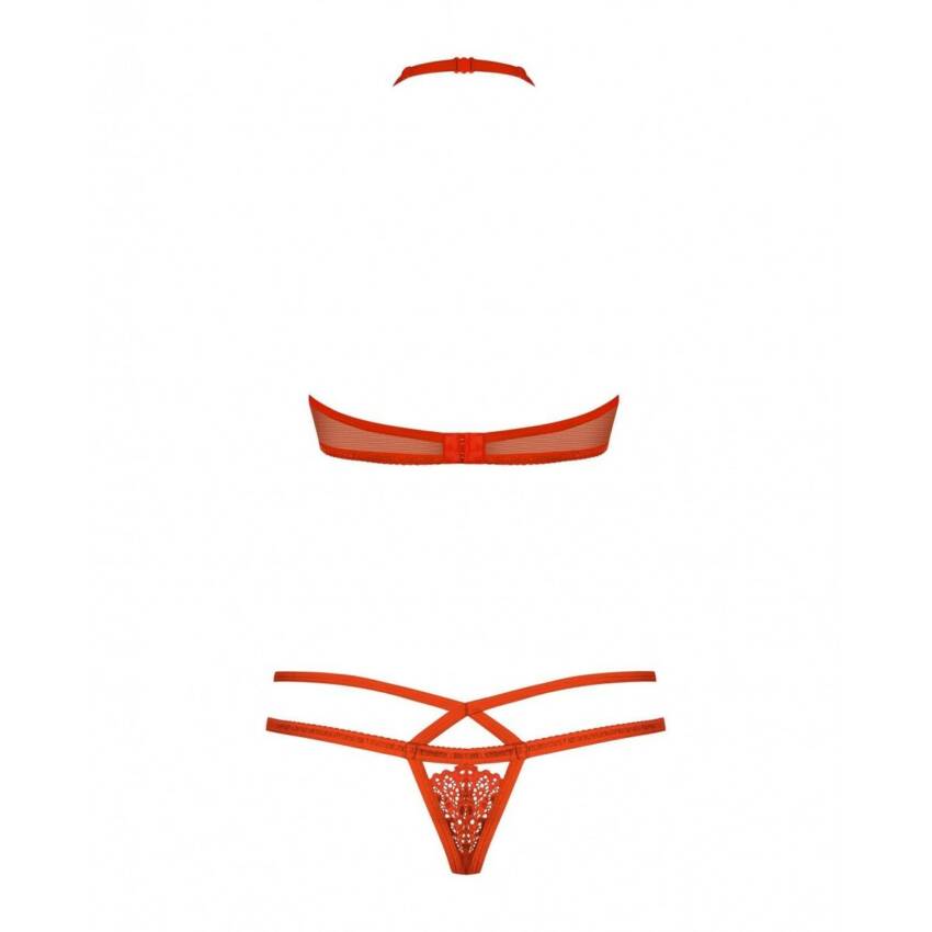 Conjunto de Lencería Obsessive 838-SET-3 Rojo S/M - Imagen 5
