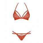 Conjunto de Lencería Obsessive 838-SET-3 Rojo L/XL - Imagen 4