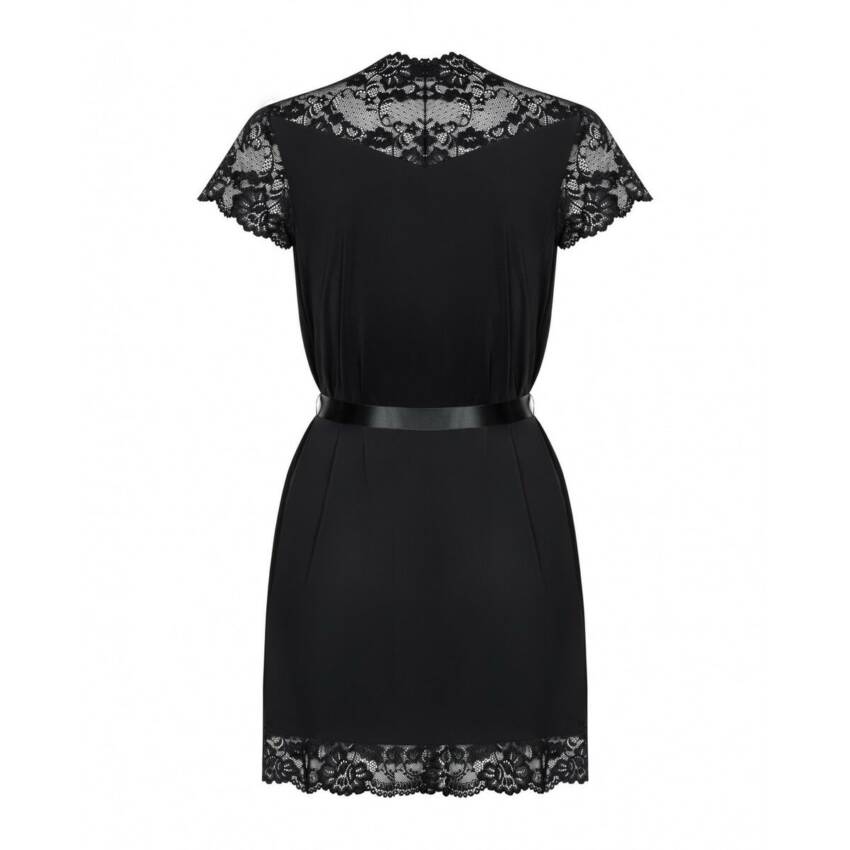 Bata Obsessive PEIGNOIR Negro L/XL - Imagen 4