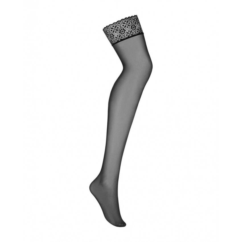Medias con Liguero Obsessive Shibu Negro S/M - Imagen 5
