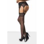 Medias con Liguero Obsessive Shibu Negro S/M - Imagen 2