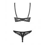 Conjunto de Lencería con Encaje Obsessive Letica Negro L/XL - Imagen 5