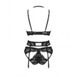 Conjunto de Lencería Obsessive Alessya Negro XS/S - Imagen 4