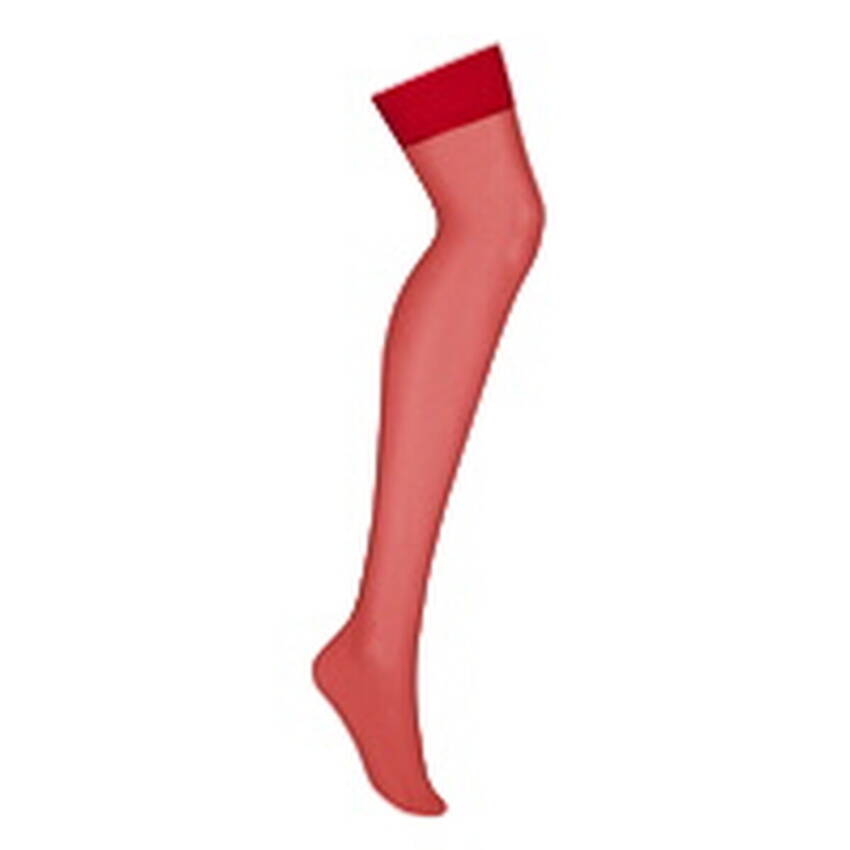 Medias con Liguero Obsessive OB1472 Rojo S/M - Imagen 2